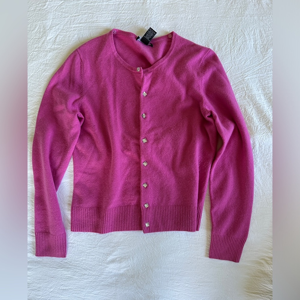 Daniel Bishop cashmere cardigan with bling buttons size medium